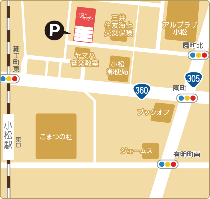テラピ小松店地図